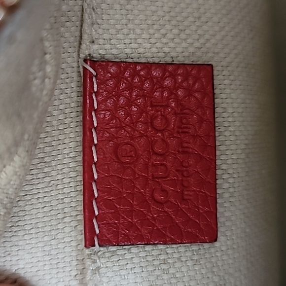 Authentic Gucci Soho Leather Disco Crossbody RED Shoulder Bag - Picture 8 of 10